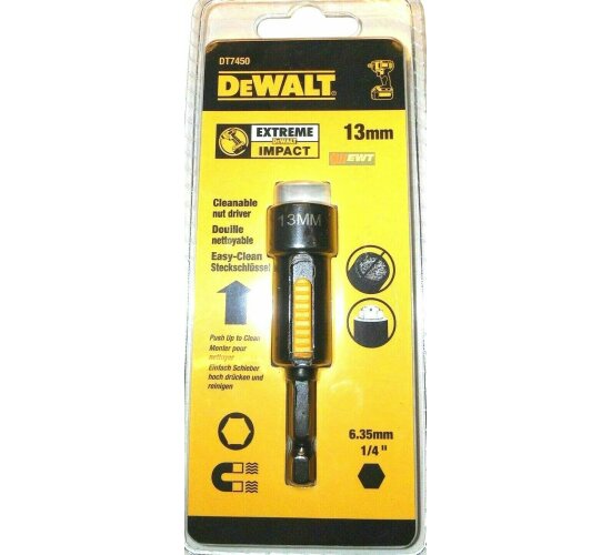 Dewalt DT7450-QZ Steckschluessel mag. 1/4Zoll 13x75mm