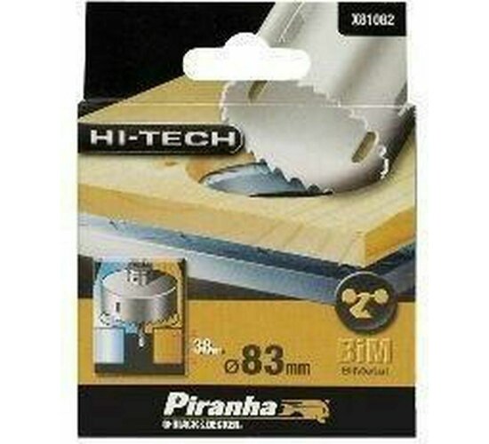 Piranha Bohrkrone HI-TECH Bi-Metal, 83 mm, für Holz und Metall, X81082