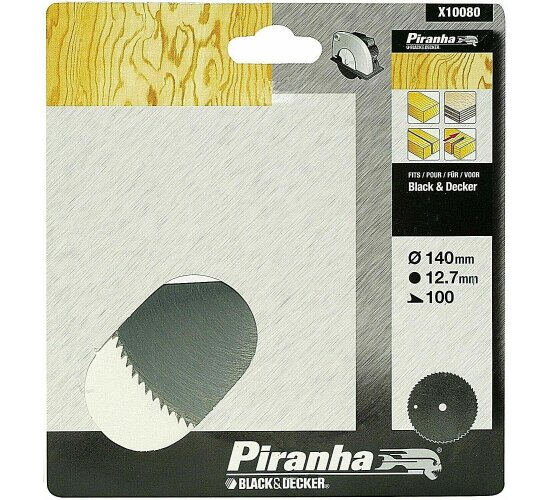 Piranha X10080 Kreiss&auml;geblatt f&uuml;r Weich- und Hartholz ,140mm x 12,7 mm x 100 Z