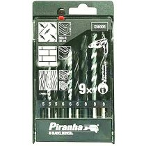 Piranha X56005-QZ Bohrer-Set Holz/Metall/Mauerwerk Black...