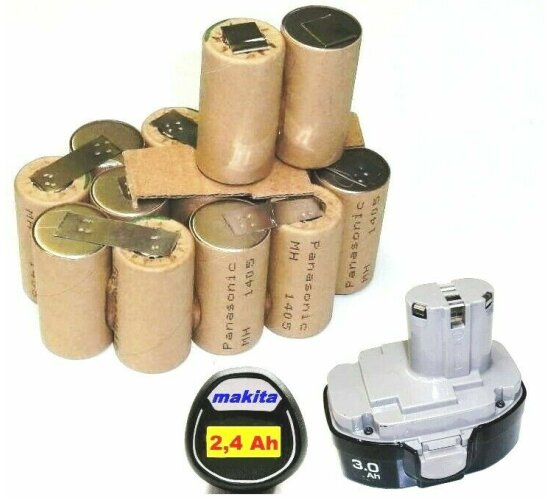 Tauschpack für  Makita Akku 18 V   1833 / 1834 / 1835 m. 2,6 Ah - 2600 mAh -NiMh