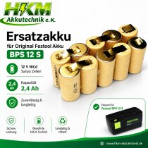 Ersatzakku Original Festool Akku BPS 12 s 12 V NiCd mit...