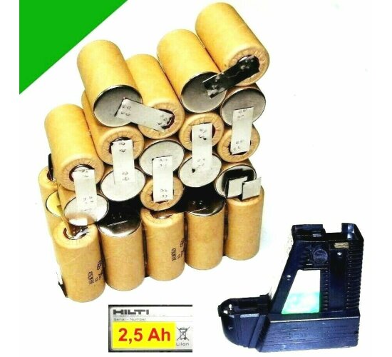 Tauschpack für Original Hilti Akku 36 V  BP10  2,5 Ah NiCd  2500 mAh  Sanyo