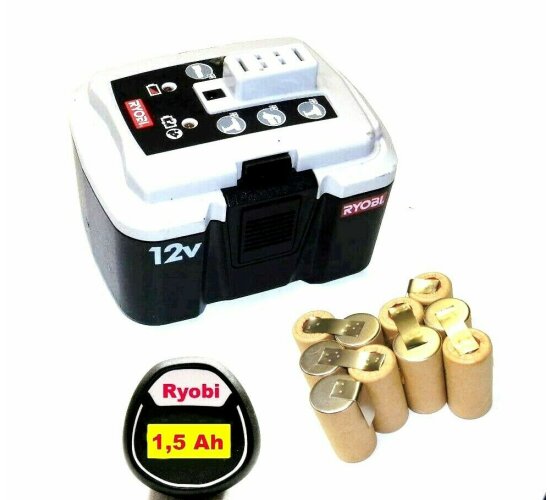 Tauschpack für Original Ryobi Akku  12 V  BPN-1213 > 1217   mit 2 Ah  HP-2000