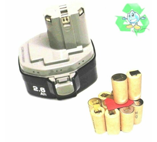 Reparatur Zellentausch Makita Akku 14,4 V 1433 / 1434 / 1435  mit 3.0 Ah Panasonic Zellen