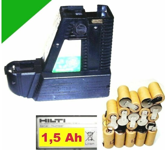 Reparatur Zellentausch für Original Hilti Akku 36 V  BP10  1,5  Ah NiCd  1500 mAh