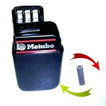 Tauschpack für Original Metabo  Akku 12 V  Impuls mit 1,5  Ah  NiCd 