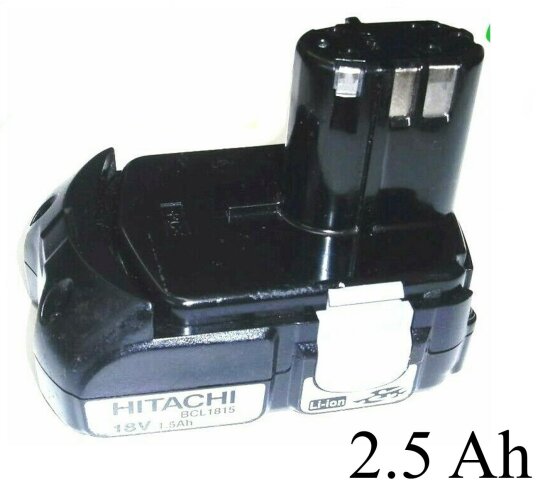 Original Hitachi  Akku 18 V Li   BCL 1815   Neubestückt  mit  2,5 Ah  2500 mAh