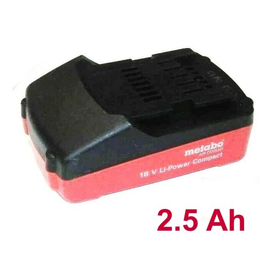 Original Metabo Akku 18 V Neu Bestückt 2,5 Ah 2500 mAh Li Power Extreme Compact