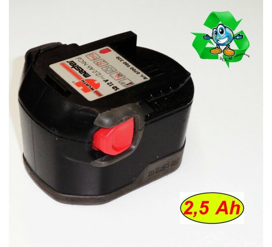 Original Würth Akku 12 V  SD12 - . 2,5 Ah NiCd Sanyo Zellen 0700980325