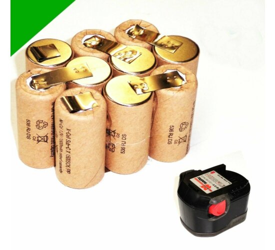 Tauschpack für  Würth Akku 12 V  SD12 . m. 2,0 Ah NiMh  2000 mAh