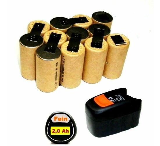 Akkupack für  Fein ABS 14,4 V    mit 2 Ah NiMh  2000 mAh 14,4 Volt