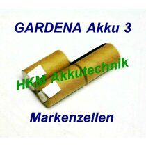 GARDENA Accu 3 Akku 3,6V 1,5 Ah NiCd Markenzellen...