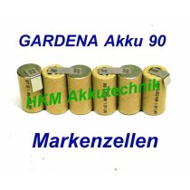 GARDENA Accu 90 Akku 7,2V 2 Ah NiCd Original Markenzellen...