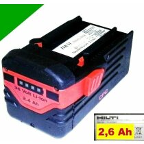 Hilti Akku B 36  Li 36 Volt Li-Ion Neubestückt 2,6...