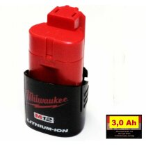 Original  Milwaukee Akku 12 V  M12 (Altes modell1,5Ah) Neubestückt mit  3,0 Ah  3000 mAh