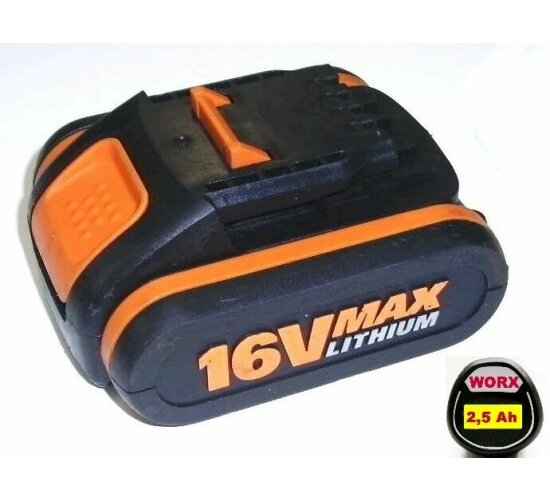 Original  WORX  Akku 16 V Li  WA3527  Neubestückt  Samsung   2,5 Ah  2500 mAh