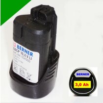 Original Berner Akku  BACP  10,8 V Li  - mit ,3 Ah- 3000...