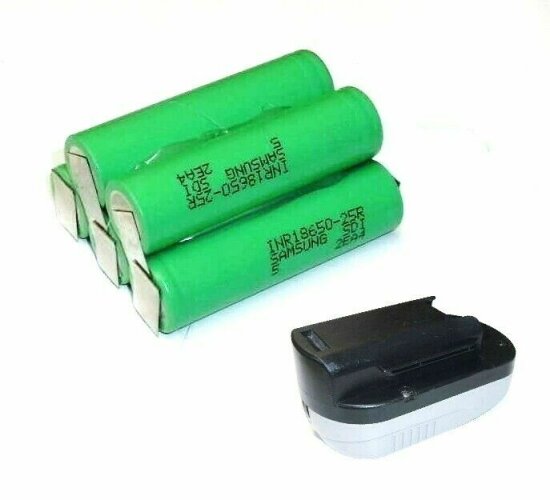 Tauschpack  Güde Akku 18 V Li mit  1,3 Ah  1300 mAh   95512 - 95515 - 95517