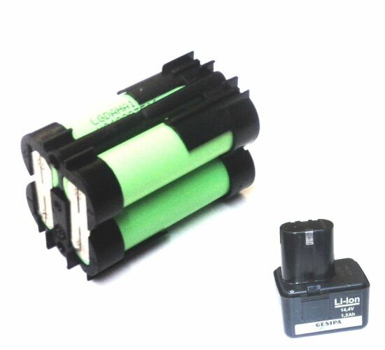 Akkupack für Original Gesipa / Würth Akku 14,4 V 1,3 Ah Li