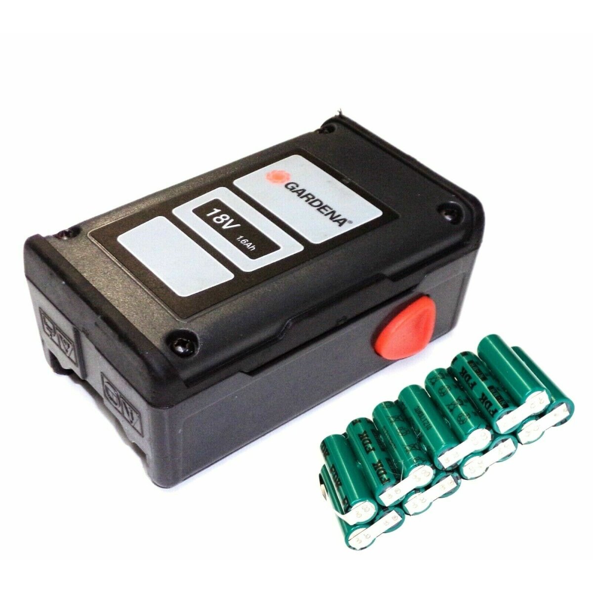 Zellentausch Original Gardena Akku 18 V Li 1,6 Ah NiMh 883420 57