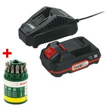 Parkside Akku 20 V   2.0 Ah  PAP 20 + Bosch Bitset 10 Tlg.