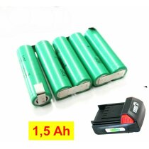 Ersatzakku für Florabest Akku 18 V  Accu Pack LLR08-CA5-200  1,5 Ah