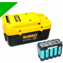 Zellentausch für  DeWalt Akku 36 V Li  DE9360   mit...