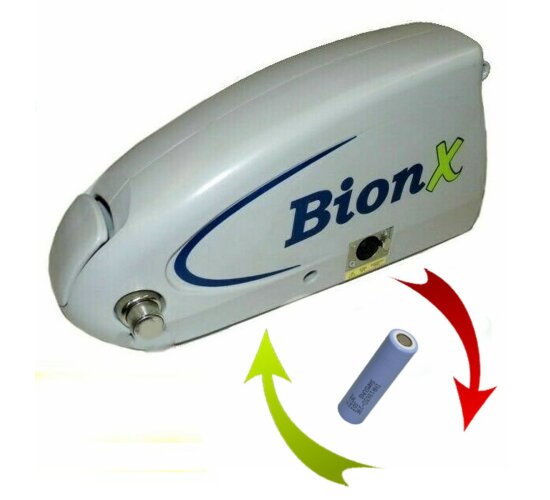 Akkureparatur Zellentausch für BionX -3195-A11018131 / 3194- A10217110 /   36 V Li-Ion 19 Ah