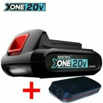  Matrix Akku X-One, 20 V mit 1,5 Ah + USB Powerbank...