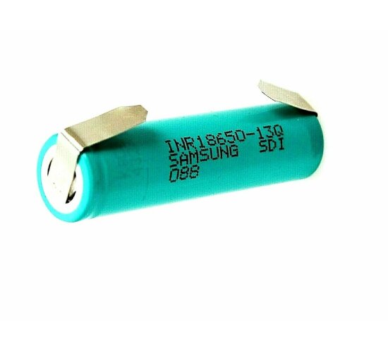 Samsung SDI INR 18650-13Q 3,6 V 1300 mAh Akku mit Lötfahne