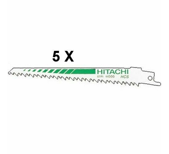 5 x Hikoki Hitachi 752030 RW10 Sägeblatt Säbelsäge Tigersäge 150 x 19 x 1,25 mm