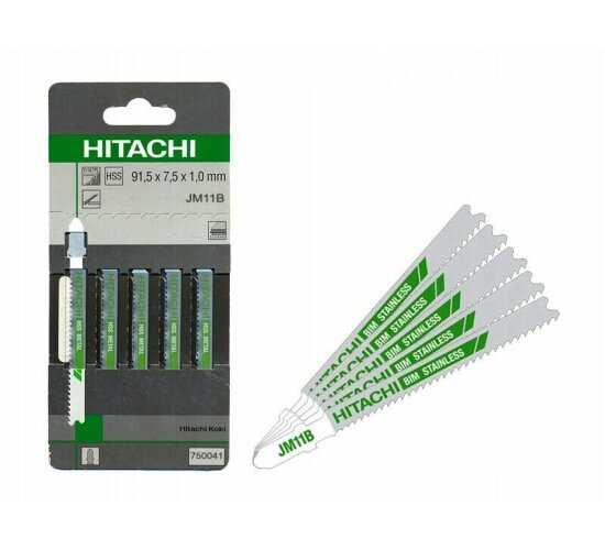 5 x Hitachi – 750041  Stichsägeblätter  JM11B  91,5 x 7,5 x 1,0 mm