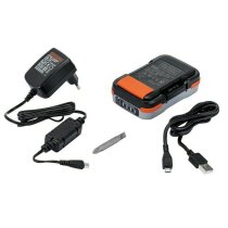 Black & Decker 12 V / 1,5 Ah Li Akku-Bohrschrauber, mit USB-Akku, Powerbank