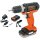 Black & Decker 12 V / 1,5 Ah Li Akku-Bohrschrauber, mit USB-Akku, Powerbank