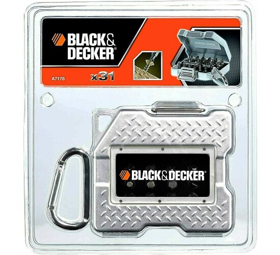 Black & Decker A7176-XJ 31tlg. Schrauber bit-Set Magnet Bithalter