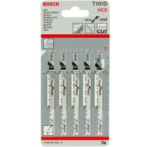 Bosch Stichsägeblatt T 101 D Clean for Wood 5er-Pack...