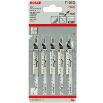 Bosch Stichsägeblatt T101D Clean for Wood 5er-Pack...