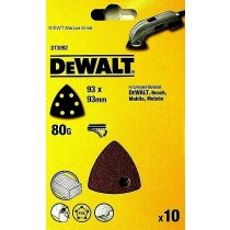 DEWALT Dreieck-Schleifpapier DT3092 K80 10 St. Klettfix,...