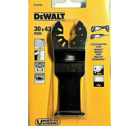 DeWALT DT20704 Fastcut Holzsägeblatt 30 x 43 mm DT 20704 für DeWALT Multitool