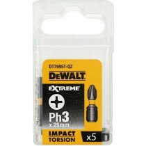 DeWALT DT7995T  Schlagschrauber Bits Ph3 x 25mm 5 Stück