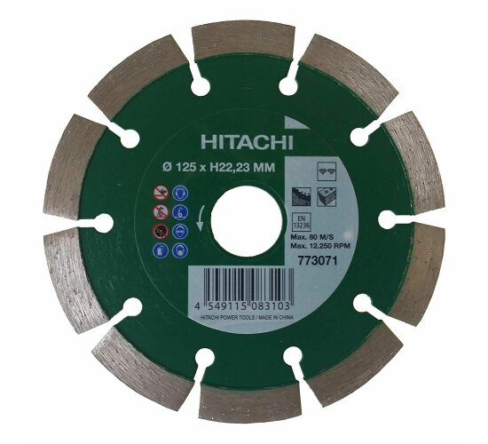 Hitachi Dia Trennscheibe 125 x 22,23mm Diamanttrennscheibe 773071