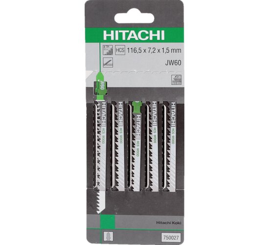 Hitachi Stichsägeblatt JW60 5 Stück  750027 f. Bosch , Makita , Dewalt, Metabo,