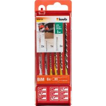 kwb 6256-20 6tlg. Stichsägeblätter - Set | 4x...