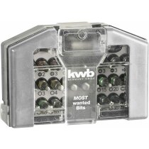 kwb Most Wanted Bit-Box – 32-tlg inkl. Bits, Schnellwechsel-Bithalter mit Magnet