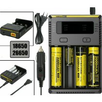 Nitecore Akku Ladegerät für 18650 26500 Li-Ion...