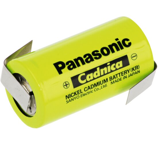 Panasonic (Sanyo) Akku 1,2V  NiCd 3000mAh N3000CR Größe C , Lötfahne Z