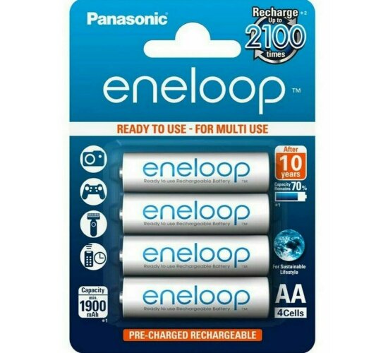 Panasonic eneloop AA Mignon 4 Akku Set BK-3MCCE HR06 NiMh  DECT Telefon Hobby