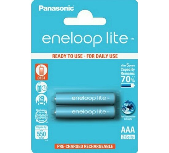 PANASONIC ENELOOP LITE AKKU AAA - 2ER-BLISTER (BK-4LCCE/2BE)