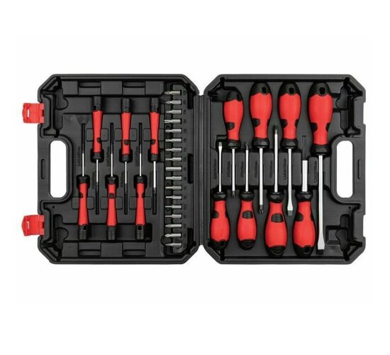Parkside Schraubendreher-Set, 32-teilig,  Chrom-Vanadium- und S2-Stah, Koffer